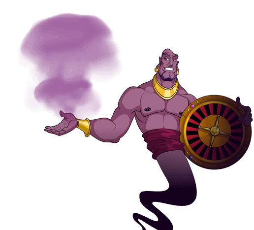 Aladdin's Gold genie mascot